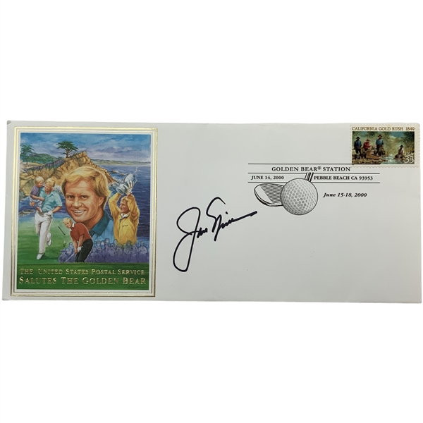 Jack Nicklaus Signed Golden Bear Cachet JSA ALOA