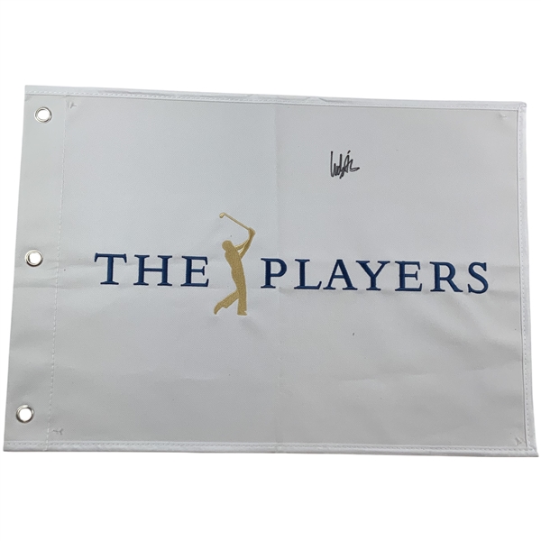 Ludvig Aberg Signed The Players Flag JSA ALOA