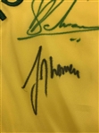 Multi-Signed The Memorial Tournament Souvenir Golf Pin Flag JSA ALOA