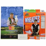 Hale Irwins Signed Wheaties Box, 2008 Hualalai Resort Poster & 3x5 Index Card JSA ALOA