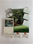 A Collection of Masters Tournament Memorabilia Featuring 1985 and 1993 Badges and Official Pins