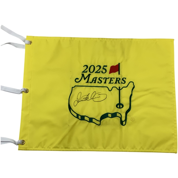 Rory McIlroy Signed 2025 Masters Embroidered Flag - Clinches Career Grand Slam JSA ALOA