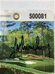 Trevor Immelman Signed 2008 Master Tournament SERIES Badge #S00081 & Undated Flag JSA ALOA