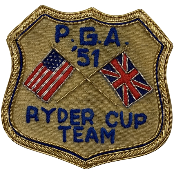 1951 Ryder Cup Team Bullion Blazer Patch