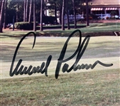 Arnold Palmer Signed Clubhouse Photo by Ashville, NC's Billy Carter JSA ALOA