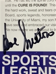 Multi-Signed 20th Annual Great Sports Legends Dinner Commemorative Framed Display JSA ALOA