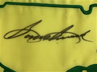 Snead, Palmer & 10 Champs Signed 2000 Masters Embroidered Flag JSA ALOA