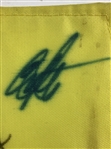 Snead, Palmer & 10 Champs Signed 2000 Masters Embroidered Flag JSA ALOA