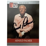 Arnold Palmer Signed 1990 Pro Set PGA Tour #80 Card JSA ALOA