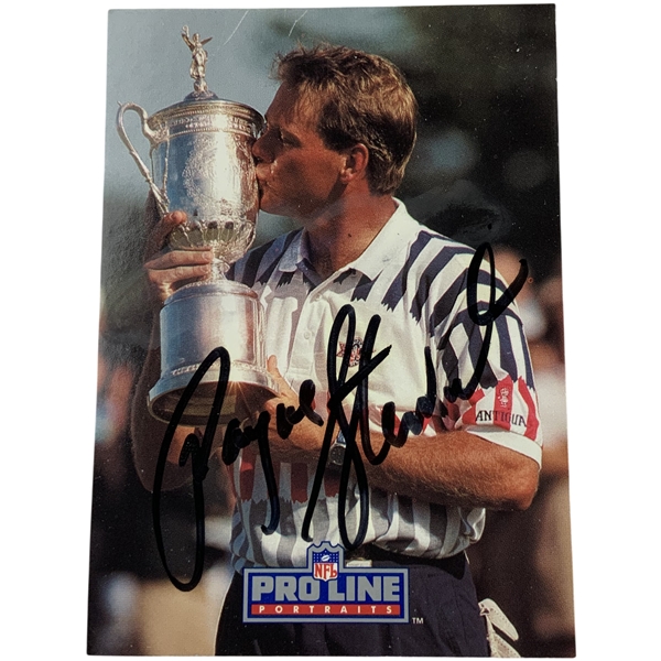 Payne Stewart Signed 1991 Pro Line Portraits Payne Stewart Card JSA ALOA