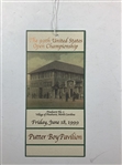 A Collection of 1999 U.S. Open Putter Boy Pavilion Weekly Grounds Badges and Ticket Holder