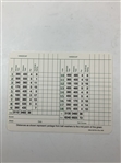 Gene Sarazen Signed Augusta National Golf Club Scorecard JSA ALOA