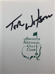 Tom Watson Signed Augusta National Golf Club Scorecard JSA ALOA