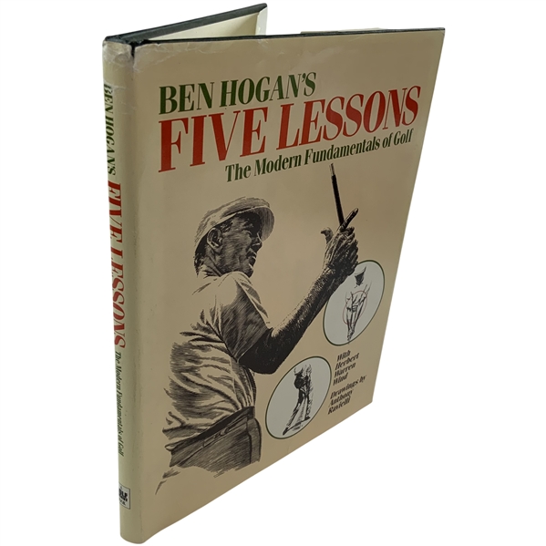 Ben Hogan Signed 1985 Five Lessons: The Modern Fundamentals Of Golf Book JSA ALOA