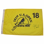 Justin Leonard Signed 2001 Us Open At Southern Hills Flag JSA ALOA