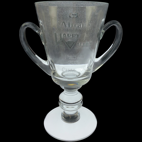 Glentons Polish Glass Happy Valley Country Club Pro-Am 2001 Champion Golf Trophy