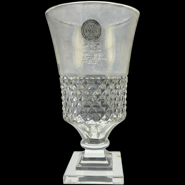 1999 PGA Carolinas Open Championship Crystal Trophy Vase