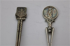 Seven (7) Various Vintage Golf Themed Sterling Silver Spoons