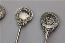 Six (6) Various Vintage Golf Themed Sterling Silver Spoons
