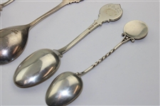 Six (6) Various Vintage Golf Themed Sterling Silver Spoons