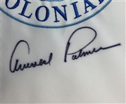 Arnold Palmer Signed Bank of America Colonial Tournament Embroidered Flag JSA ALOA
