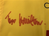 Todd Hamilton Signed 2004 The Open Championship at Royal Troon Flag JSA ALOA