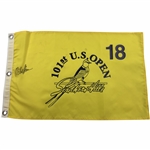 Retief Goosen Signed 2001 US Open at Embroidered Southern Hills Flag JSA ALOA