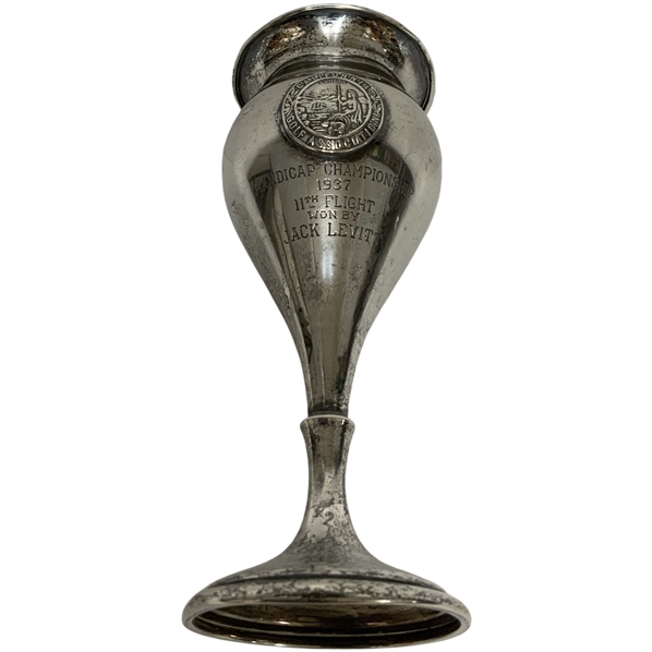 1937 Sterling Silver California Golf Association Handicap Championship Trophy Cup