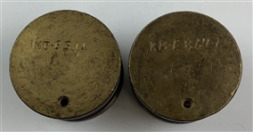 (2) Vintage Dunlop Industrial Golf Ball Molds