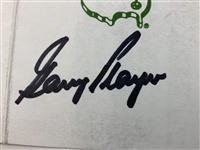 Jack Nicklaus and Gary Player Dual Signed Augusta National Golf Club Scorecard JSA ALOA