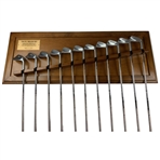 Curtis Strange 1989 MacGregor VIP Ltd Ed #25/50 Proof 1-9, P & SW Iron Set on Display - Mint Condition