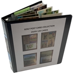 Collection of Over 120 Vintage and Contemporary Golf Postcards in Binder