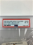 2000 Williams World Challenge Media Credential Badge PSA 8 Tiger Woods Hosted
