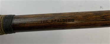 Antique Spalding Hand Forged Smooth Face Hickory Shaft Golf Iron