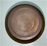 Unmarked Ceramic Vase with Raised Golf Figure