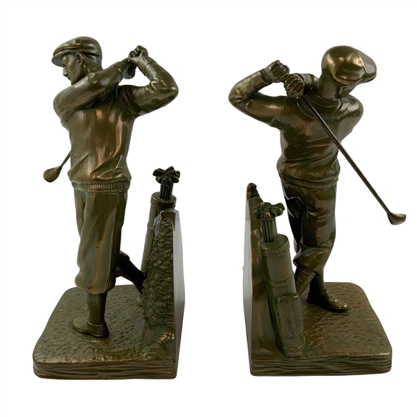 Striking Pair of Jennings Bros Large Figural Bookends