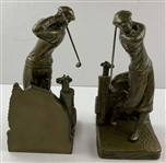Striking Pair of Jennings Bros Large Figural Bookends