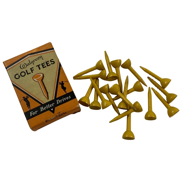 Full Box of 18 Walgreen Golf Tees