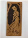 Seven Art Nouveau/Arts & Crafts Plaques Featuring Golfers