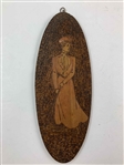 Seven Art Nouveau/Arts & Crafts Plaques Featuring Golfers