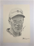 Larry Nelson & Larry Mize Signed William Van Zandt Limited Edition Golf Portraits JSA ALOA