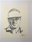 Crenshaw, Sutton & Wadkins Signed William Van Zandt Limited Edition Golf Portraits JSA ALOA