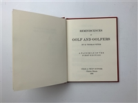 1985 Signed Ltd. Ed 77/250 'Reminiscences of Golf and Golfers' by H. Thomas Peter