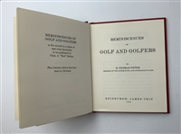 1985 Signed Ltd. Ed 77/250 'Reminiscences of Golf and Golfers' by H. Thomas Peter