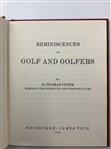 1985 Signed Ltd. Ed 77/250 'Reminiscences of Golf and Golfers' by H. Thomas Peter