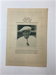 1938 Chicago Open Golf Tournament Entry Form and Brochure - Sam Snead Win