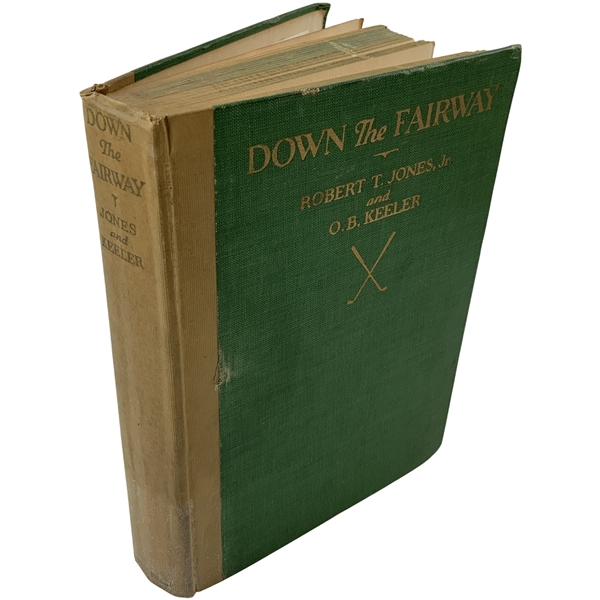 1927 Down The Fairway by Bobby Jones 1st Ed Book