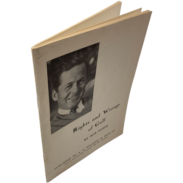1935 Rights and Wrongs of Golf Booklet by Bobby Jones
