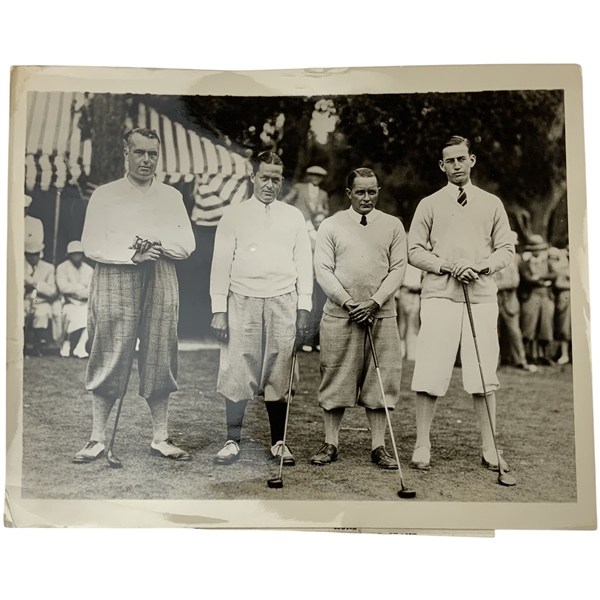 1929 Underwood and Underwood Press Photograph featuring Bobby Jones at Pebble Beach