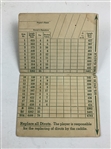 Pine Valley Golf Club Unused 1930's Scorecard with Stymie Gauge